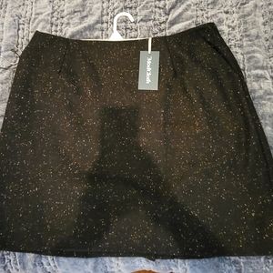 MODCLOTH Wool Mini  Black with confetti coloring